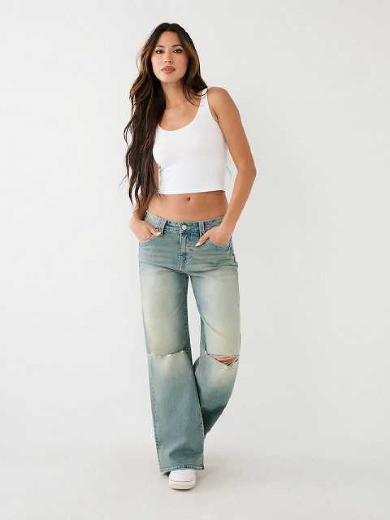 Baggy Jeans True Religion Bobbi Mujer Azules | Colombia-XJPSVDK54