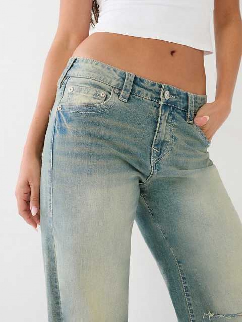 Baggy Jeans True Religion Bobbi Mujer Azules | Colombia-XJPSVDK54