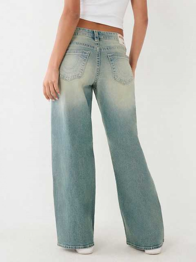 Baggy Jeans True Religion Bobbi Mujer Azules | Colombia-XJPSVDK54