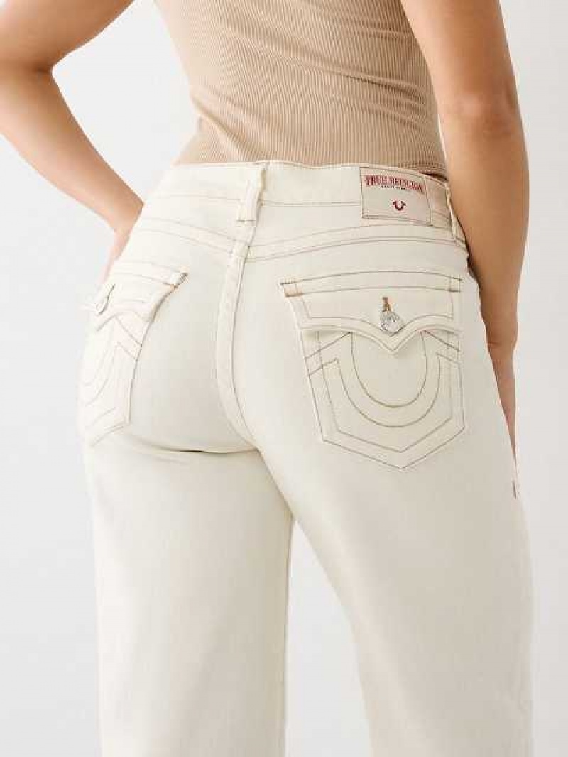 Baggy Jeans True Religion Bobbi Mujer Blancas | Colombia-LTJIVEC35