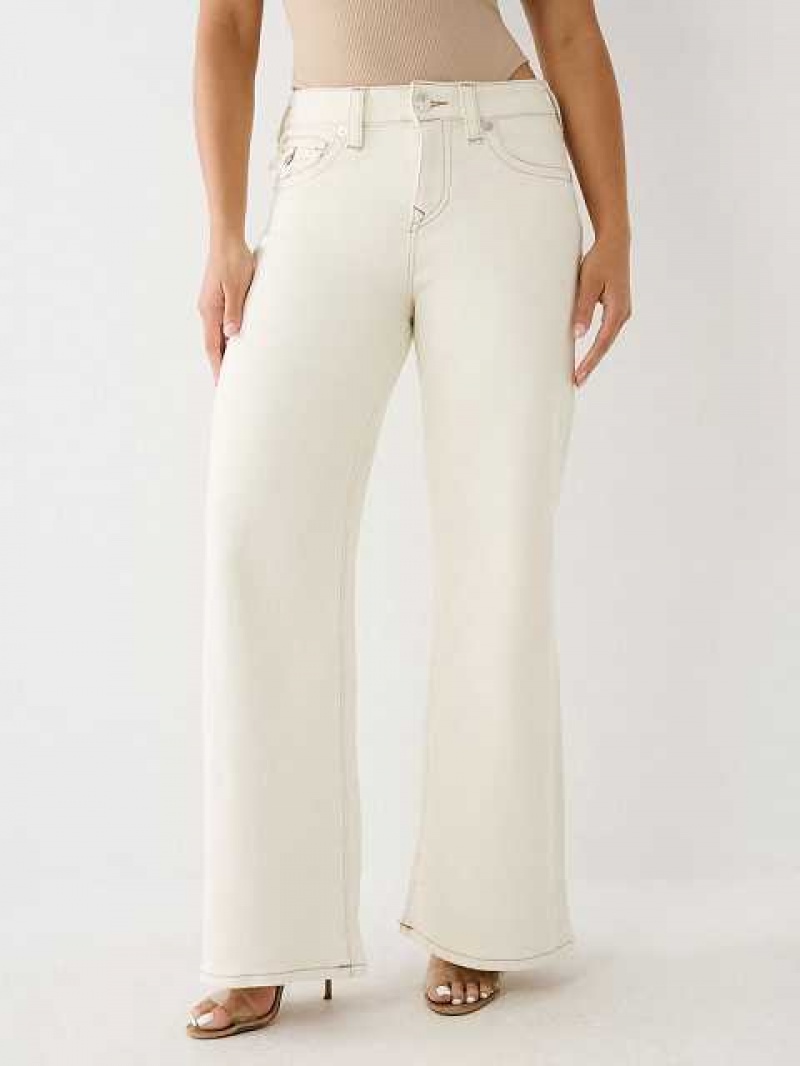 Baggy Jeans True Religion Bobbi Mujer Blancas | Colombia-LTJIVEC35