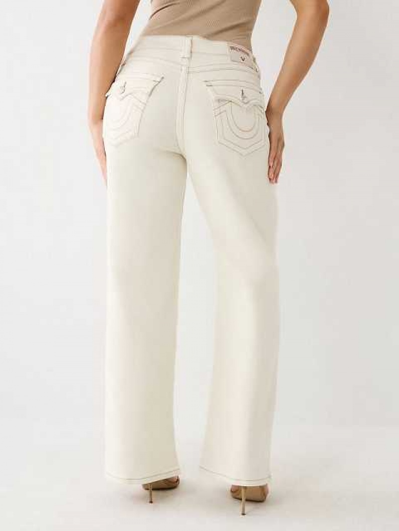 Baggy Jeans True Religion Bobbi Mujer Blancas | Colombia-LTJIVEC35