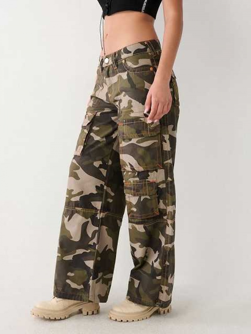 Baggy Jeans True Religion Jessie Big T Camo Super Baggy Mujer Camuflaje | Colombia-WYPNDFC95