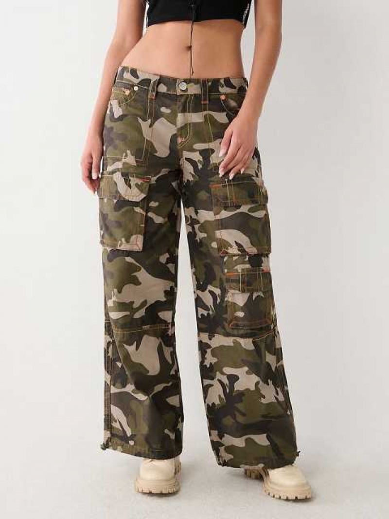 Baggy Jeans True Religion Jessie Big T Camo Cargo Super Mujer Camuflaje | Colombia-GHJBEPW53