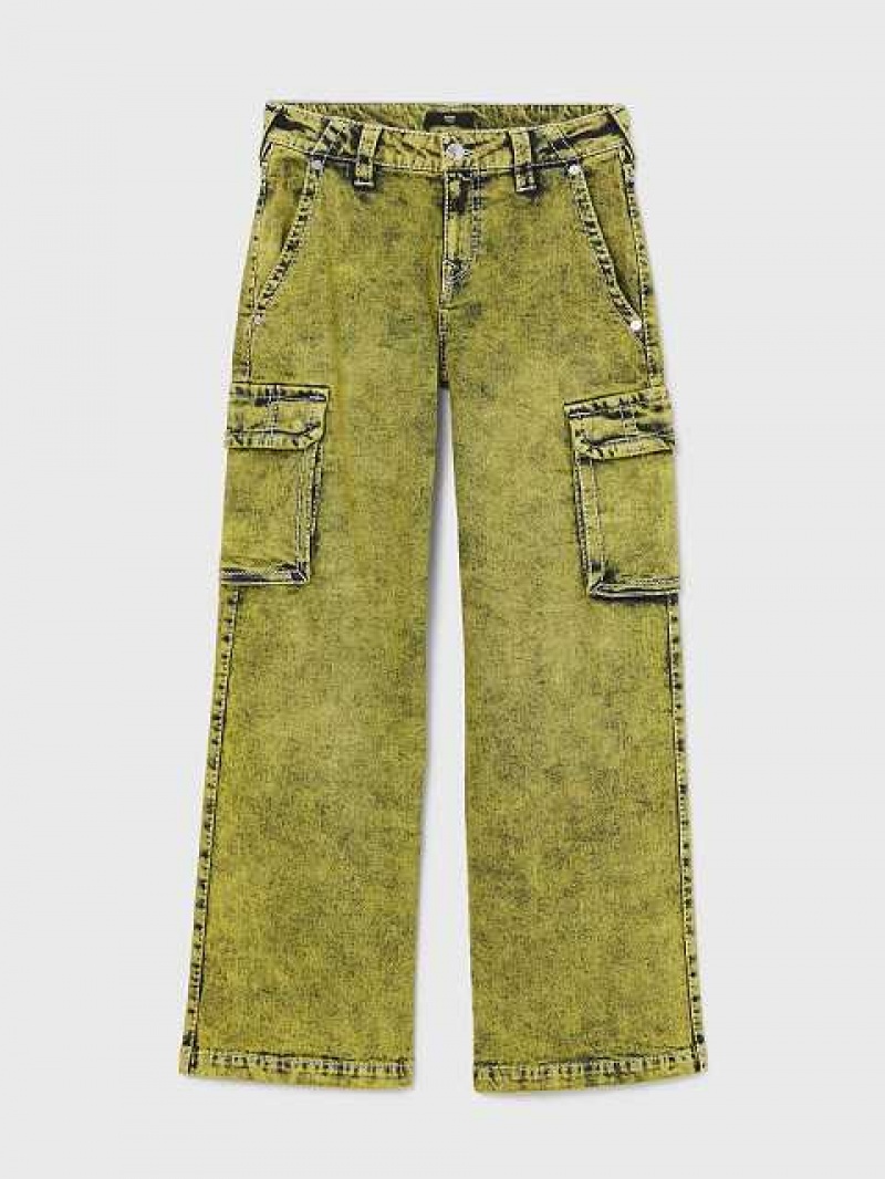 Baggy Jeans True Religion Jessie Super Baggy Mujer Verde | Colombia-JPRNSEW73