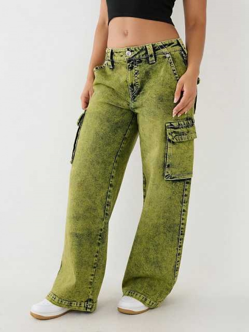 Baggy Jeans True Religion Jessie Super Big T Mujer Verde | Colombia-PDTWONI69