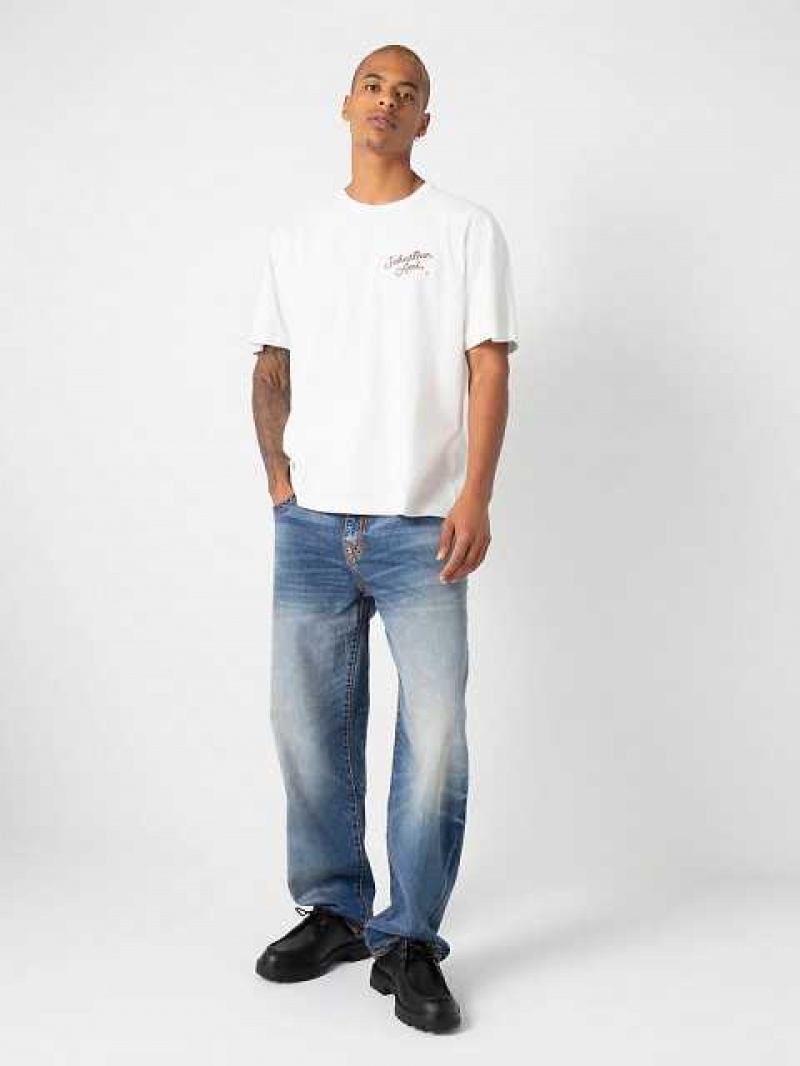 Baggy Jeans True Religion Sebastien Ami X True Religion Sami Super T Hombre Azules | Colombia-SUZOJNK02