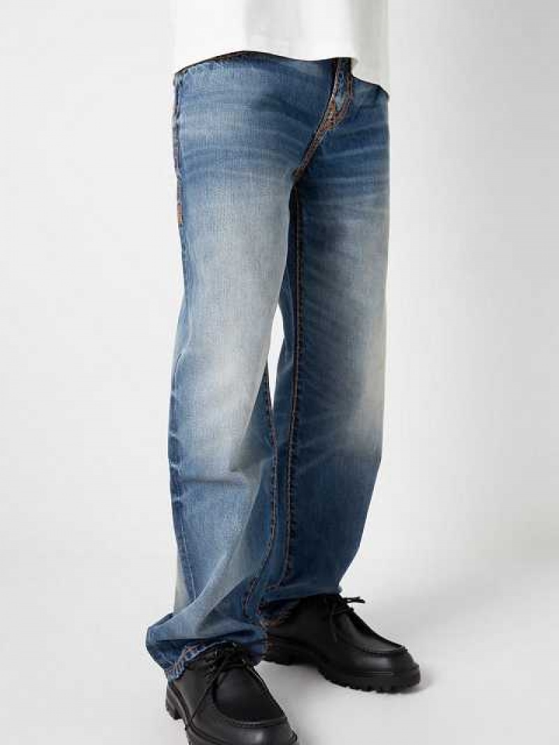 Baggy Jeans True Religion Sebastien Ami X True Religion Sami Super T Hombre Azules | Colombia-SUZOJNK02