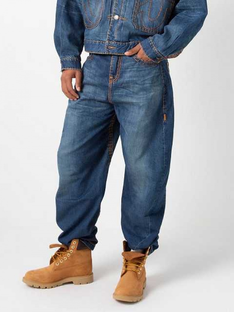 Baggy Jeans True Religion Sebastien Ami X True Religion Warped Joey Super T Hombre Azules | Colombia-NDGXFTV13