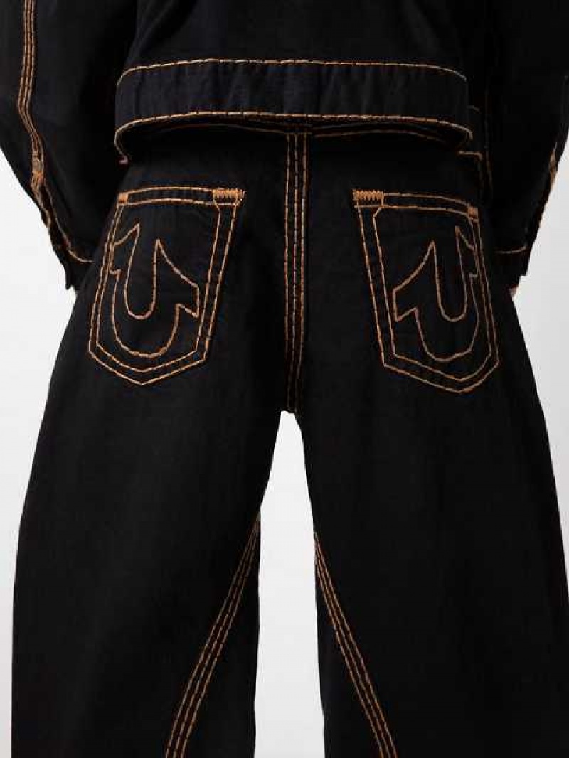 Baggy Jeans True Religion Sebastien Ami X True Religion Warped Joey Super T Hombre Negras | Colombia-DIYAGRE53