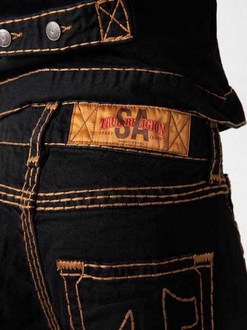 Baggy Jeans True Religion Sebastien Ami X True Religion Warped Joey Super T Hombre Negras | Colombia-DIYAGRE53