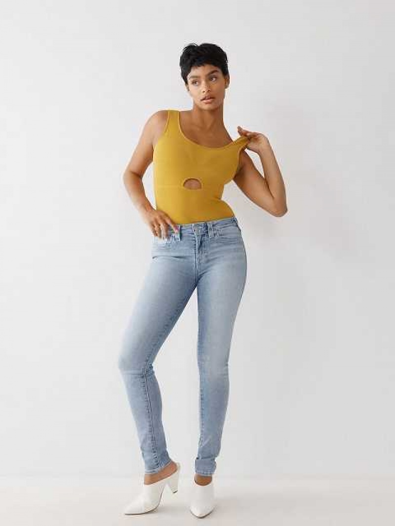 Body True Religion Cut Out Mujer Doradas | Colombia-LIBOMKX90