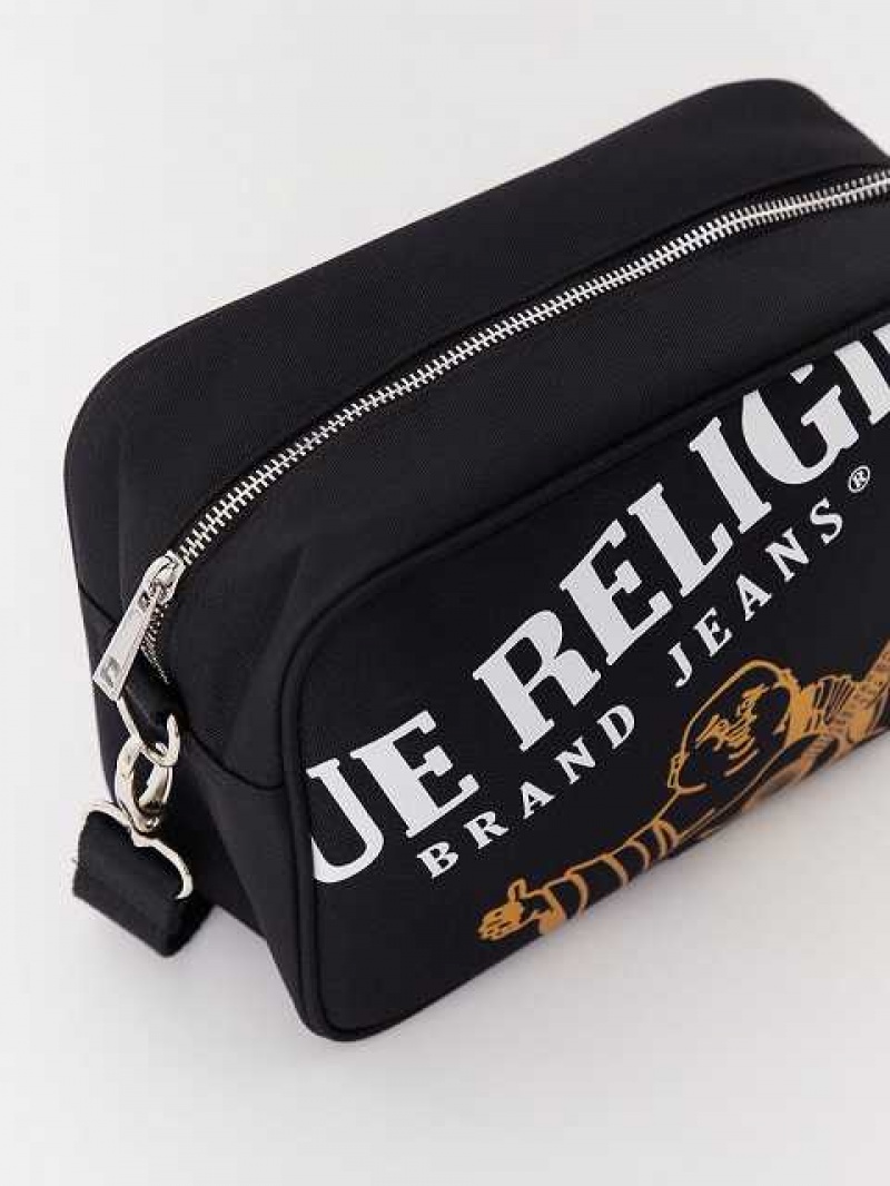 Bolsas True Religion Buddha Crossbody Unisex Negras | Colombia-ENPFIRG18