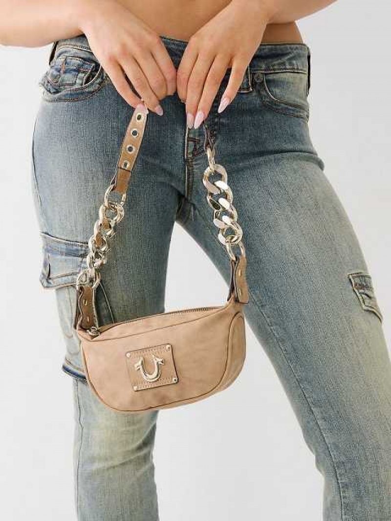 Bolsas True Religion Horseshoe Chain Unisex Marrones | Colombia-FNIUBMR35