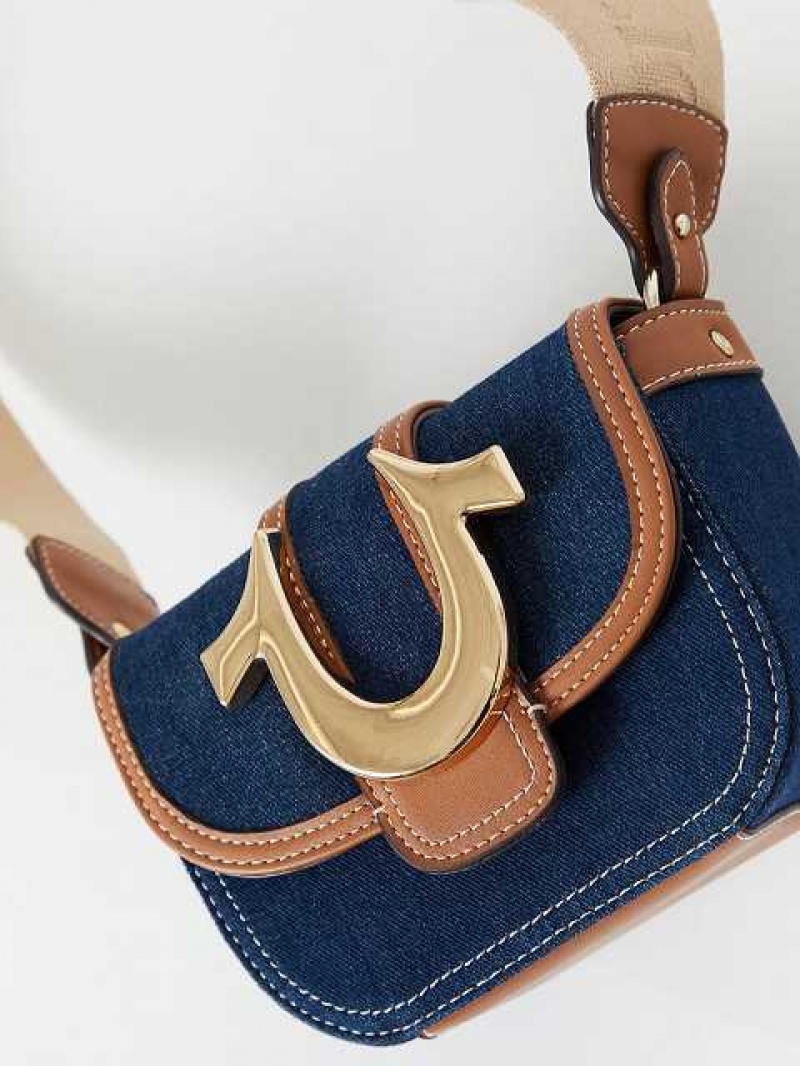 Bolsas True Religion Horseshoe Mini Unisex Azules Oscuro | Colombia-JQTFMGR57