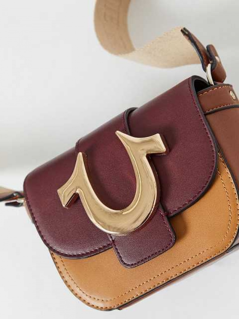 Bolsas True Religion Horseshoe Mini Unisex Burdeos | Colombia-NMQCHZK58