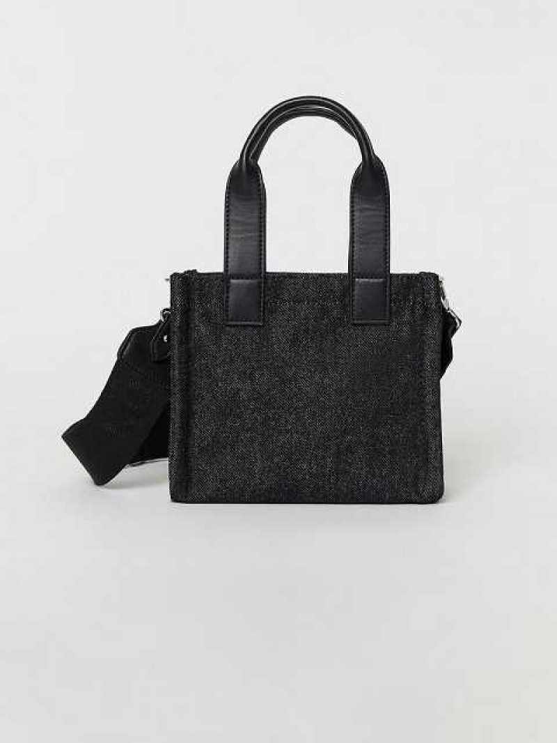 Bolsas True Religion Mini Denim Tote Unisex Negras | Colombia-ERCUGDA09