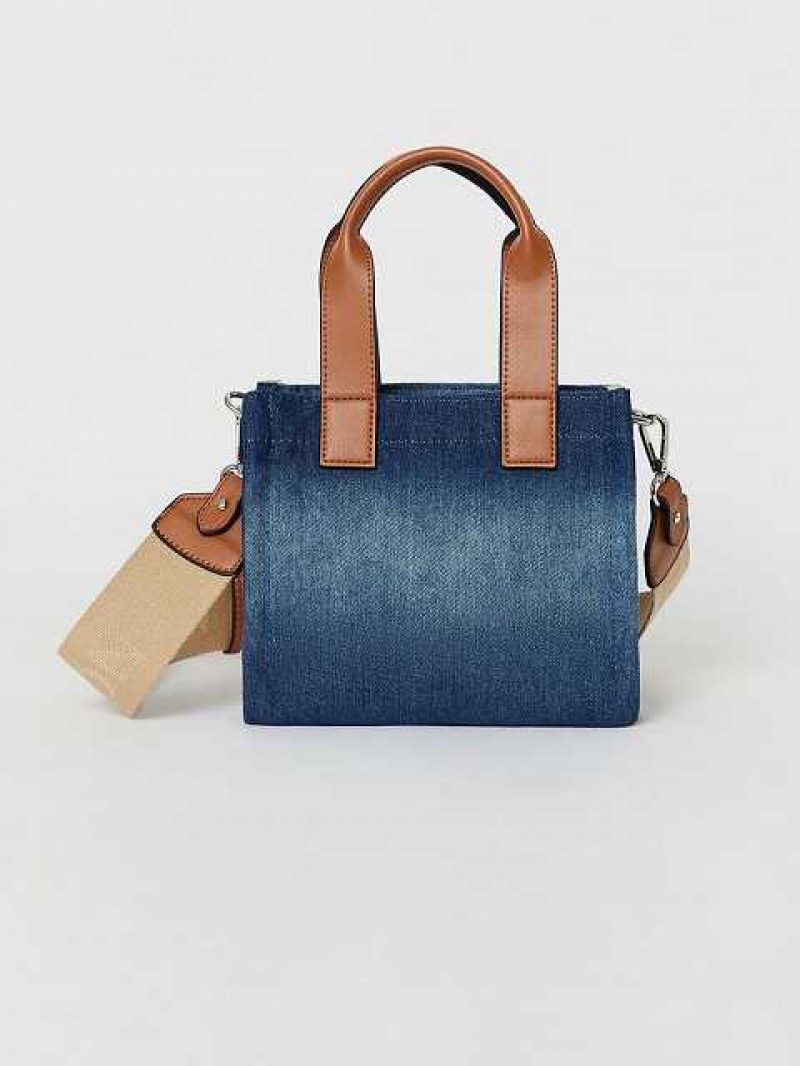 Bolsas True Religion Mini Denim Tote Unisex Azules | Colombia-MBFEUKJ68