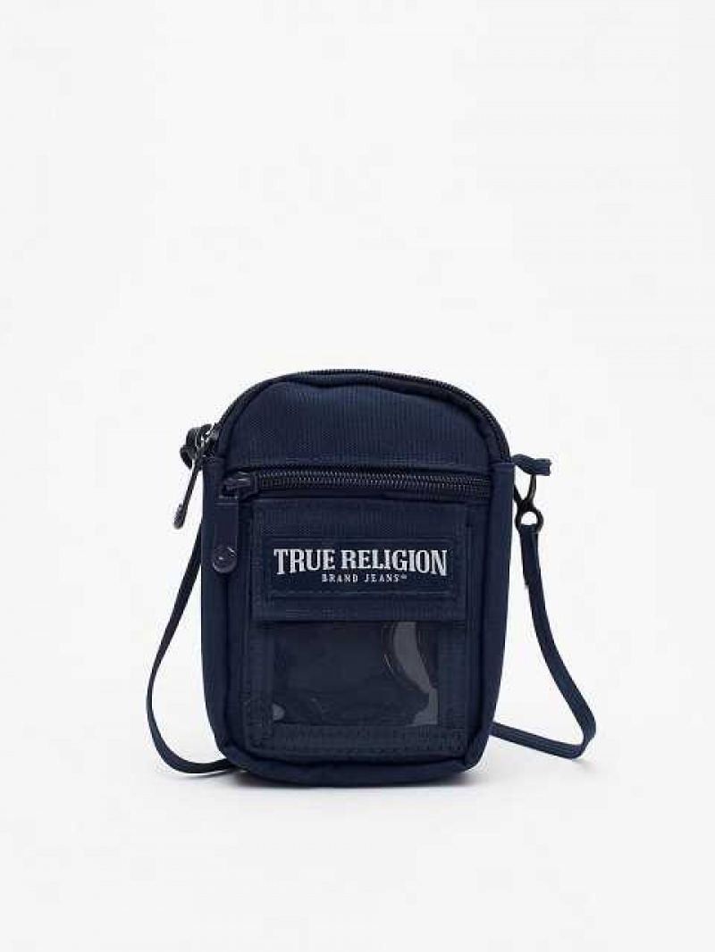 Bolsas True Religion Small Crossbody Unisex Azul Marino Azules | Colombia-OJQXVPU81