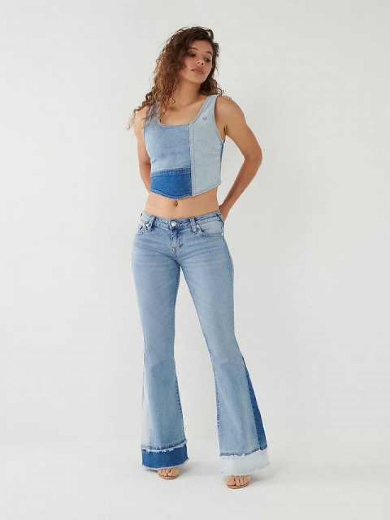 Bustier True Religion Denim Mujer Azules | Colombia-XVZFSAP19