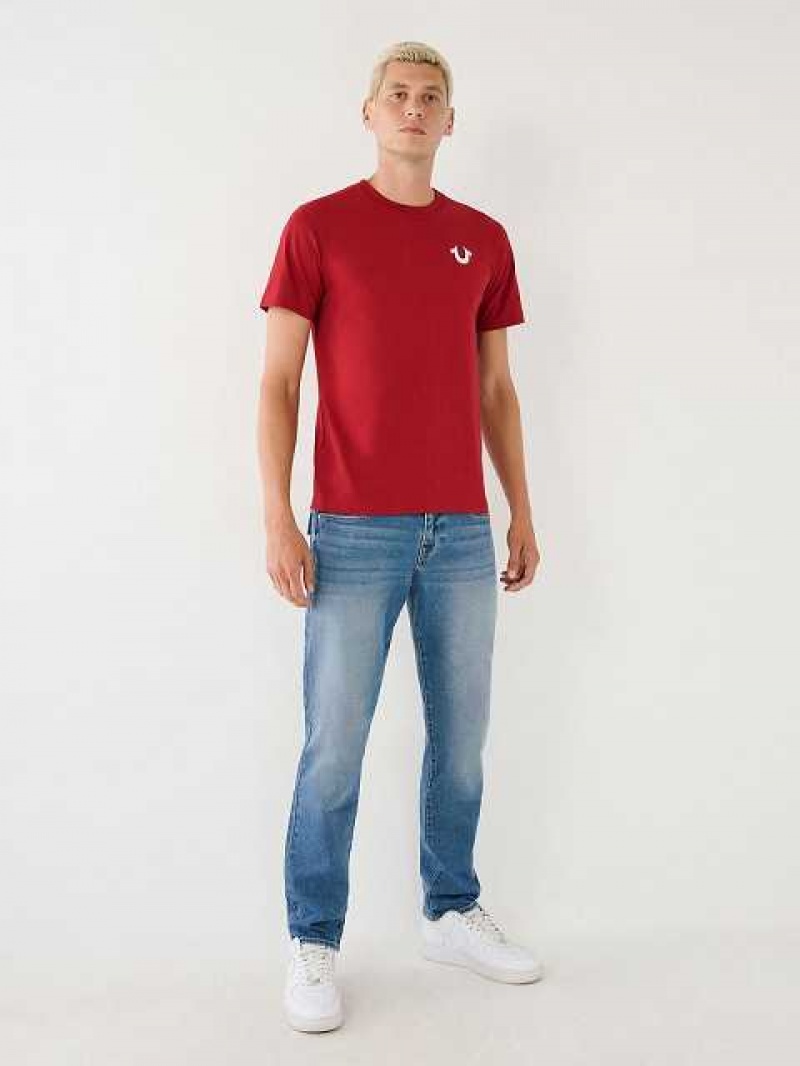 Camiseta True Religion Buddha Logo Hombre Rojas | Colombia-WNZQGFL62