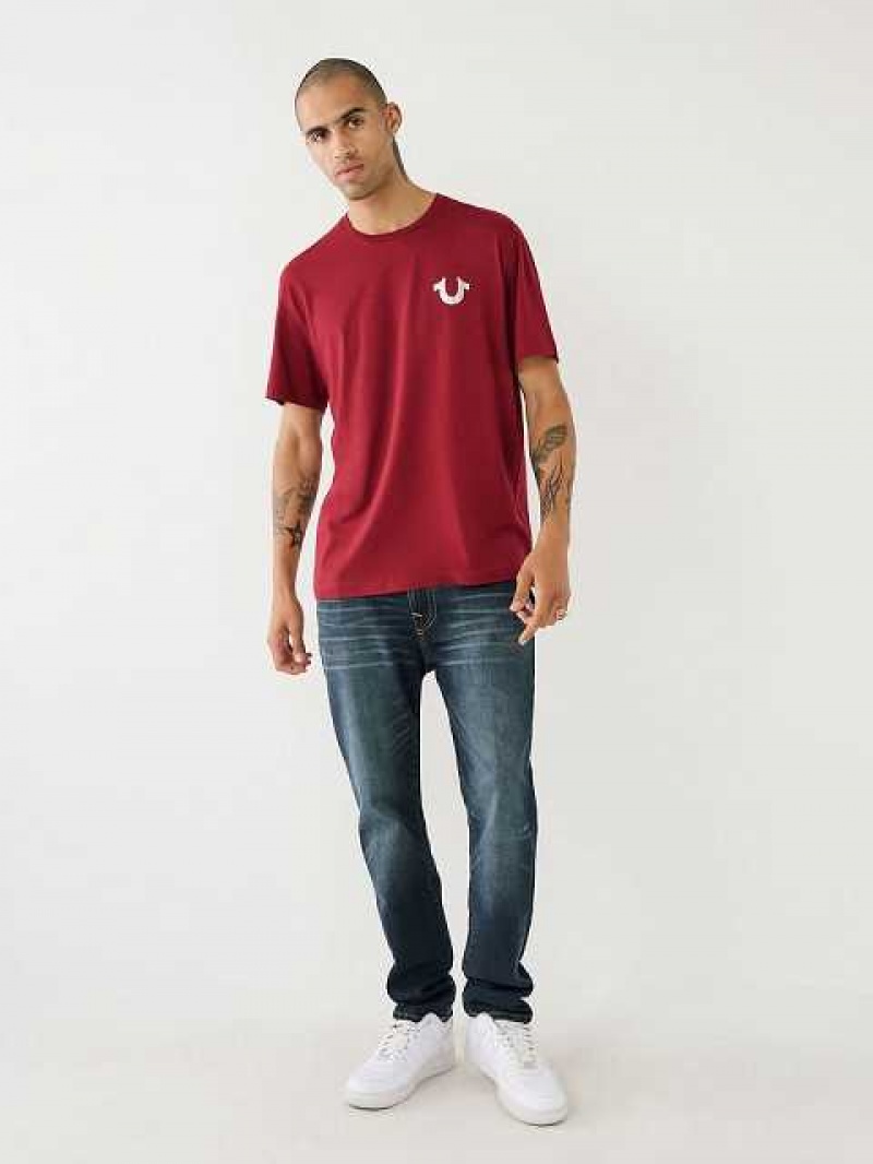 Camiseta True Religion Buddha Logo Hombre Fucsia | Colombia-SFGBTND91