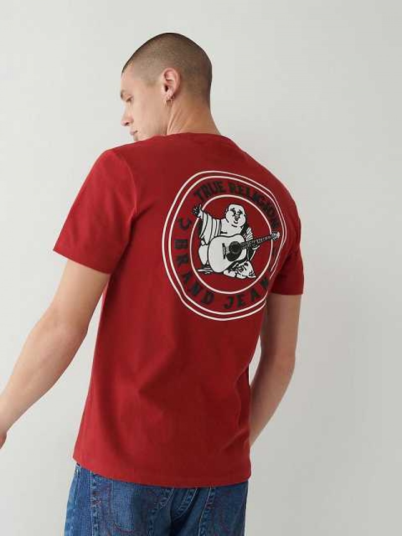 Camiseta True Religion Buddha Logo Hombre Rojas | Colombia-BETIGPN17