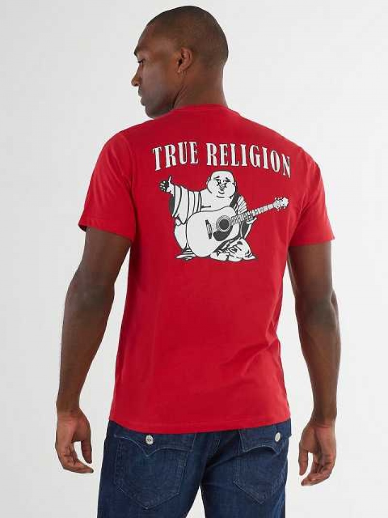 Camiseta True Religion Buddha Logo Hombre Rojas | Colombia-XPLKRTO03