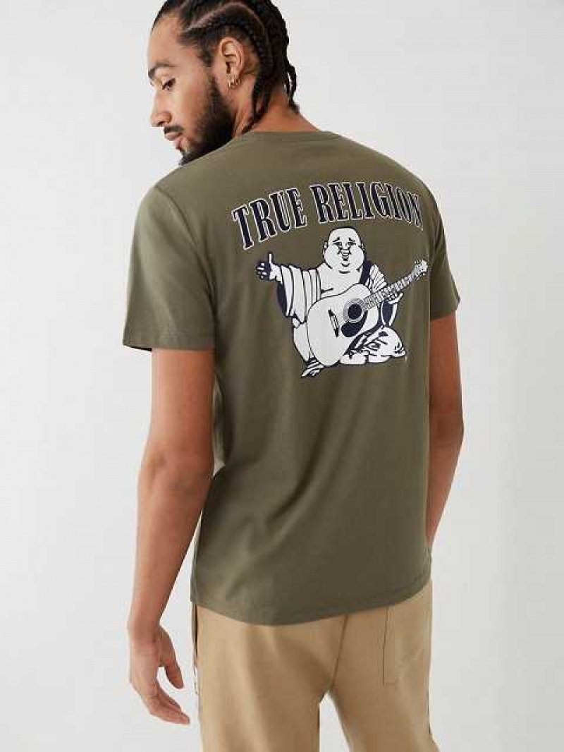 Camiseta True Religion Buddha Logo Hombre Verde | Colombia-UCTSYLM30