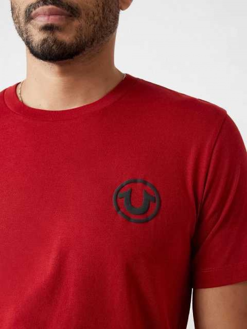 Camiseta True Religion Buddha Logo Hombre Rojas | Colombia-STJULRC29