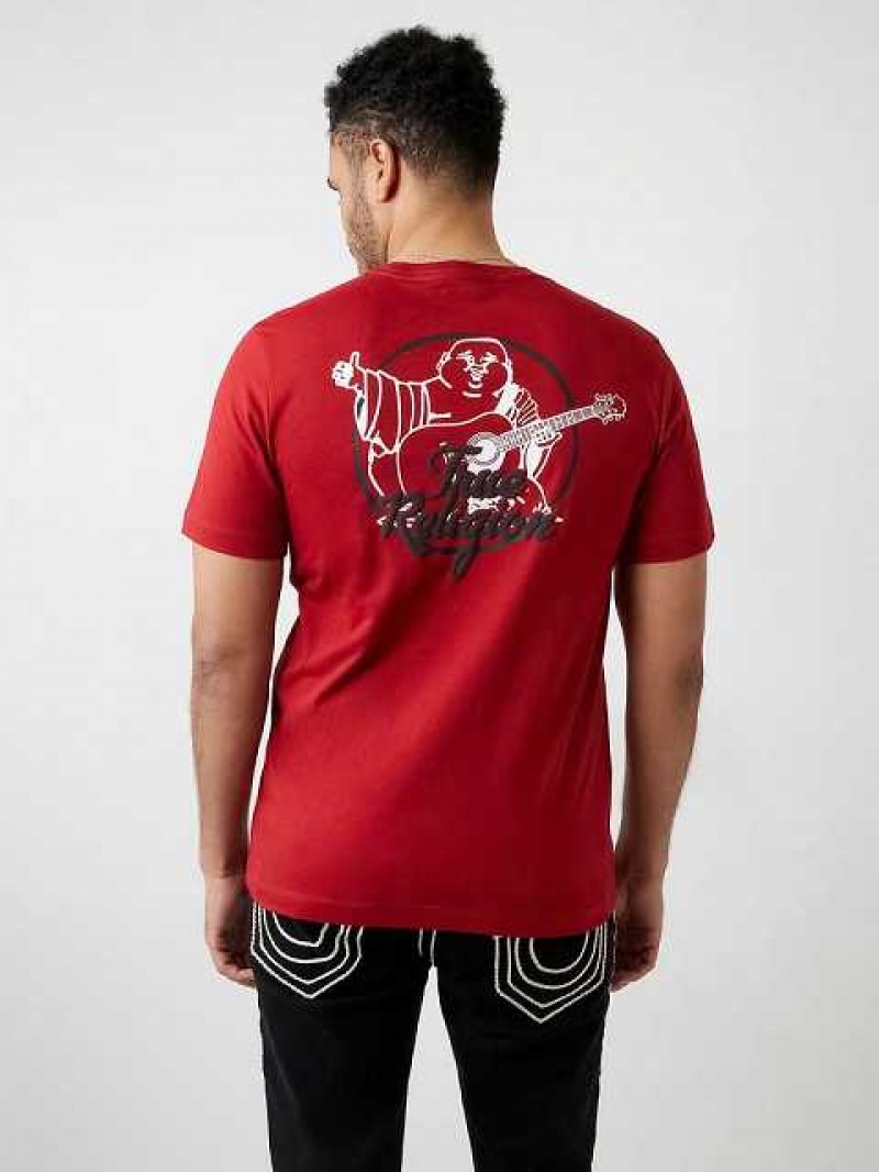 Camiseta True Religion Buddha Logo Hombre Rojas | Colombia-STJULRC29