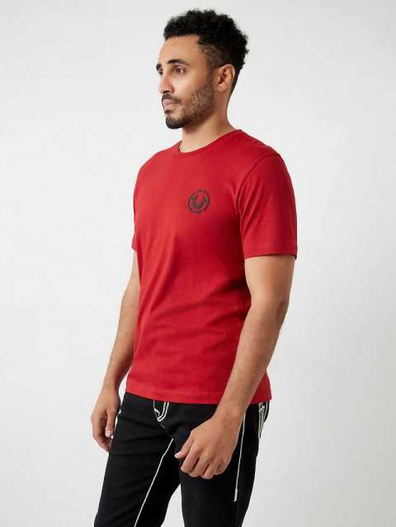 Camiseta True Religion Buddha Logo Hombre Rojas | Colombia-STJULRC29