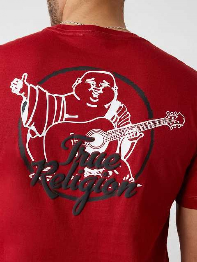 Camiseta True Religion Buddha Logo Hombre Rojas | Colombia-STJULRC29