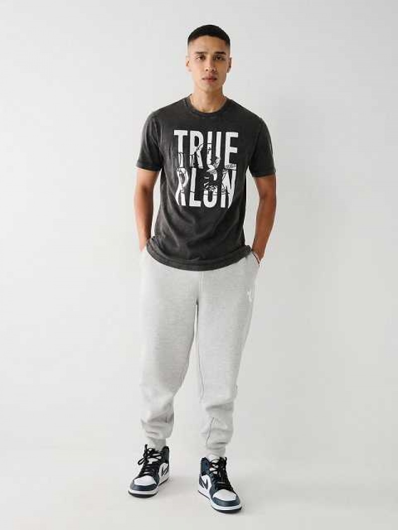 Camiseta True Religion Buddha Logo Hombre Negras | Colombia-CURYNKP78