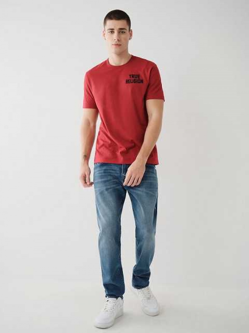 Camiseta True Religion Buddha Logo Hombre Rojas | Colombia-PHXZAJT63