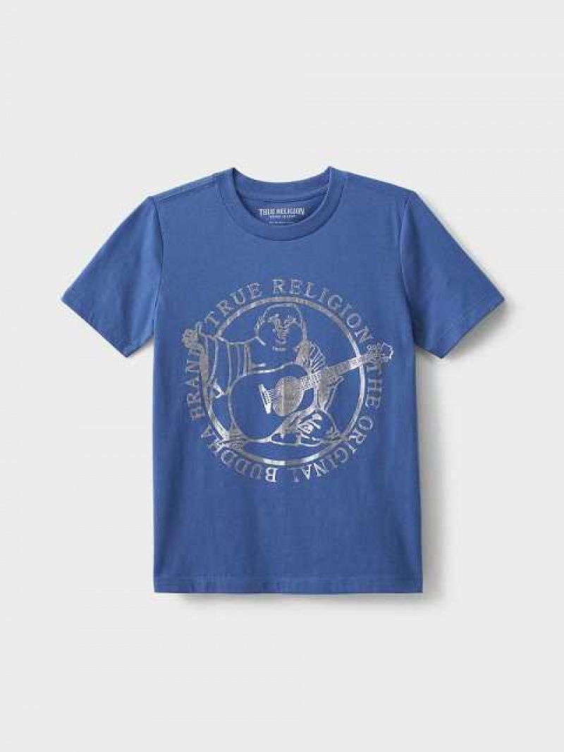 Camiseta True Religion Buddha Niños Azul Marino | Colombia-MVWDHNR49