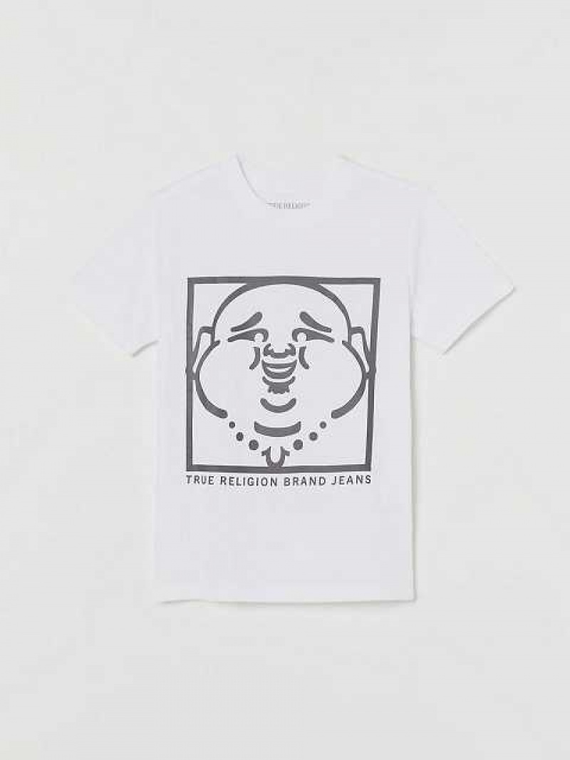 Camiseta True Religion Buddha Niños Blancas | Colombia-REZMIUG27