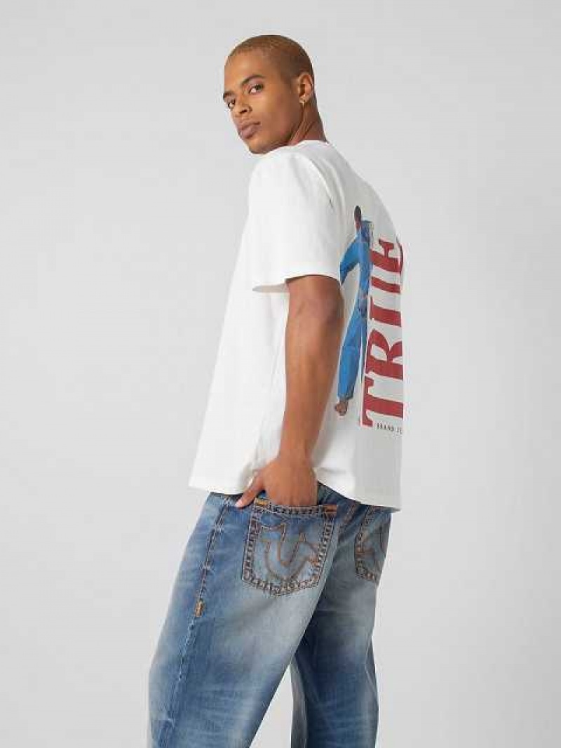 Camiseta True Religion Sebastien Ami X True Grit Hombre Blancas | Colombia-FIKUWGN50