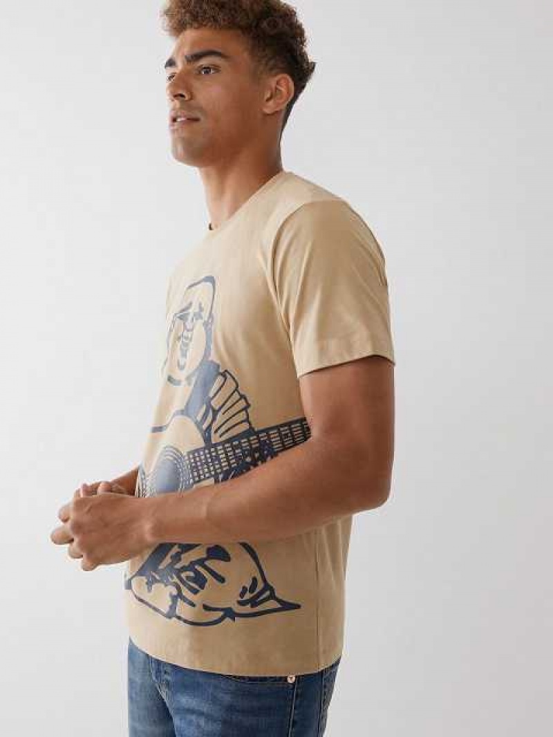 Camiseta True Religion True Buddha Hombre Beige | Colombia-GMOKTCH07