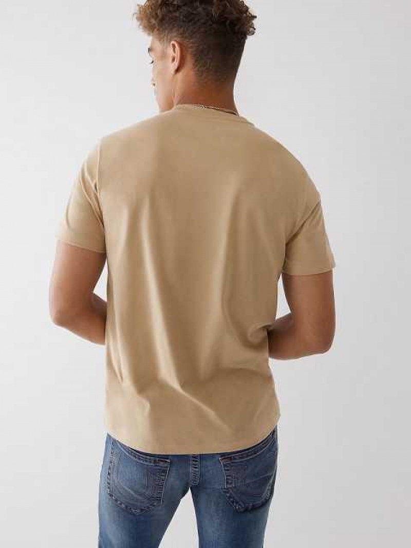 Camiseta True Religion True Buddha Hombre Beige | Colombia-GMOKTCH07