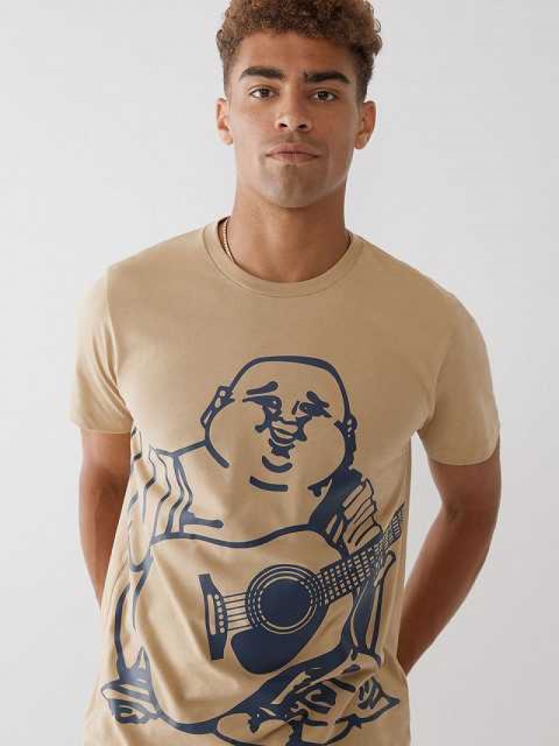 Camiseta True Religion True Buddha Hombre Beige | Colombia-GMOKTCH07