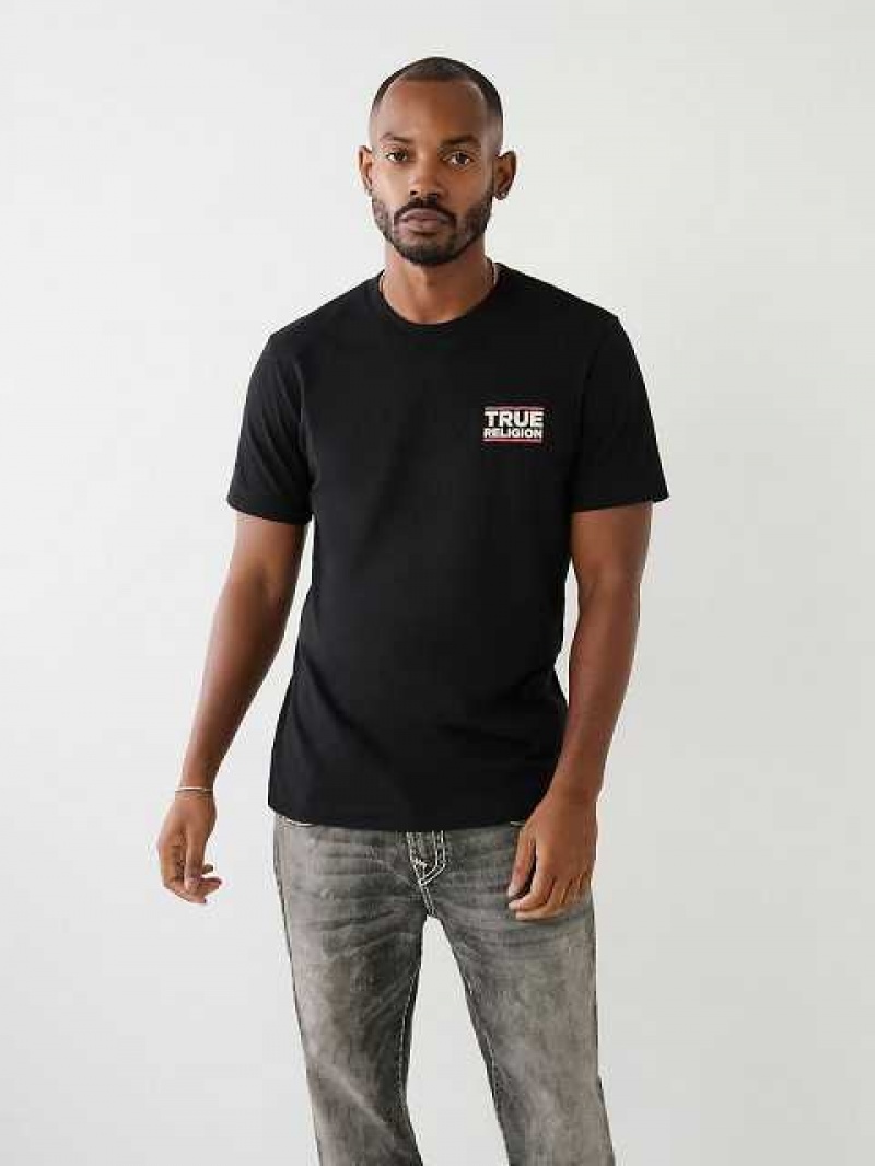 Camiseta True Religion True Buddha Hombre Negras | Colombia-NGDTARW70