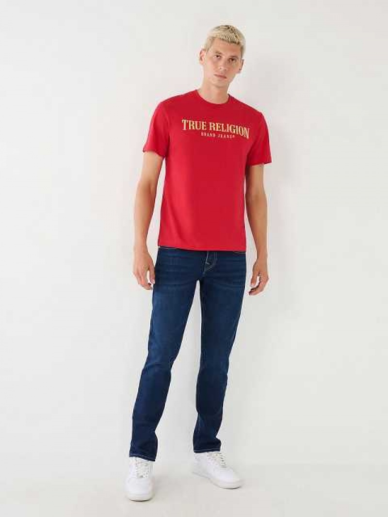 Camiseta True Religion True Logo Hombre Rojas | Colombia-SBRZDIP98