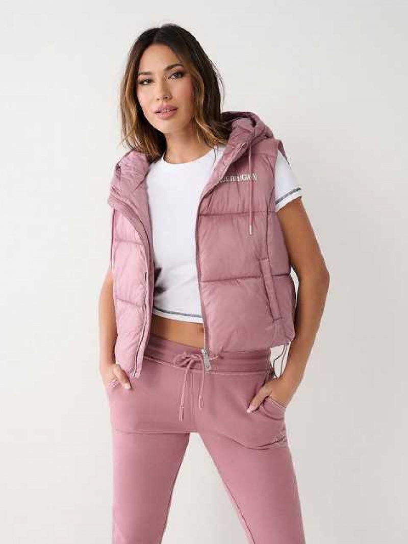 Chaleco True Religion True Puffer Mujer Moradas | Colombia-EIGZNDX15