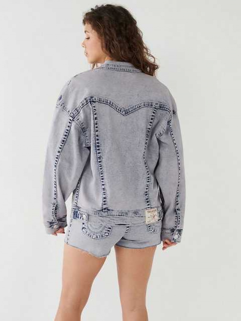 Chaqueta True Religion Jimmy Big T Relaxed Denim Mujer Moradas | Colombia-FRWHKNX17