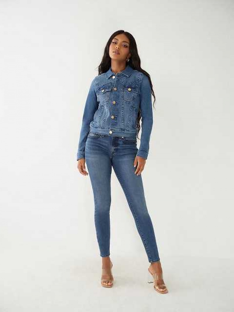 Chaqueta True Religion Jimmy Denim Mujer Azules | Colombia-EWJLRBO51