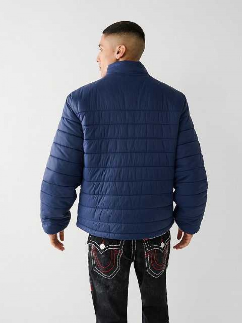 Chaqueta True Religion Puffer Hombre Azul Marino Azules | Colombia-EGMTZRH40