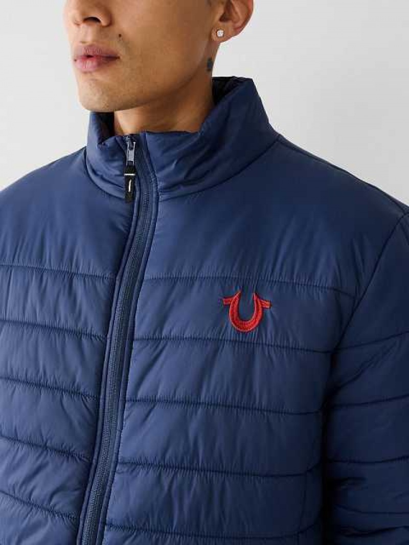 Chaqueta True Religion Puffer Hombre Azul Marino Azules | Colombia-EGMTZRH40