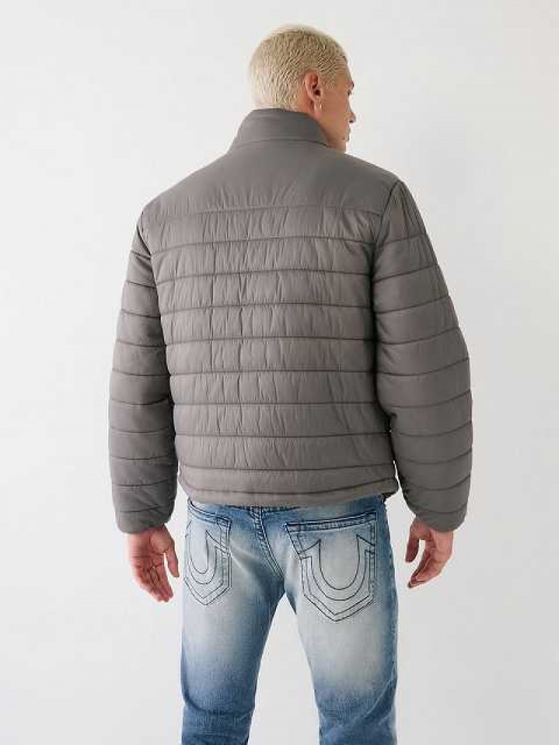 Chaqueta True Religion Puffer Hombre Gris | Colombia-BUVQRKI32