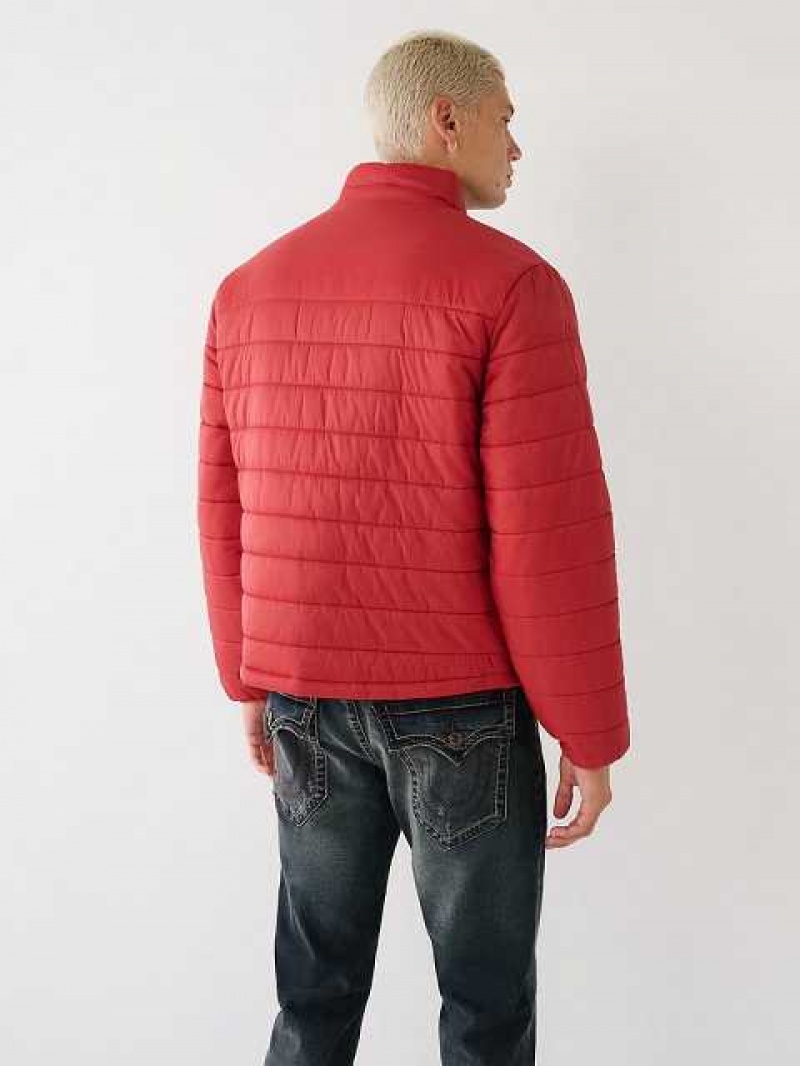 Chaqueta True Religion Puffer Hombre Rojas | Colombia-RNTEJGX34